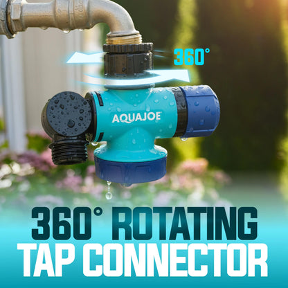 AQUAJOE 8-in-1 Outdoor Faucet
