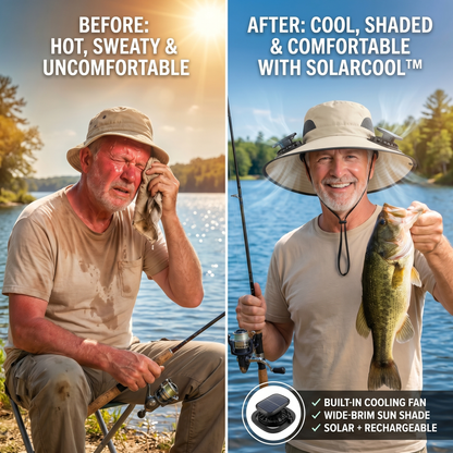 Verdora SolarCool™ Outdoor Cooling Fan Hat