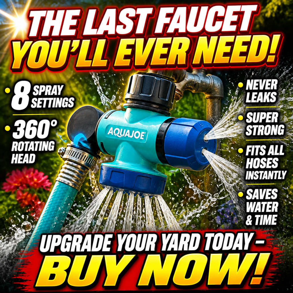 AQUAJOE 8-in-1 Outdoor Faucet